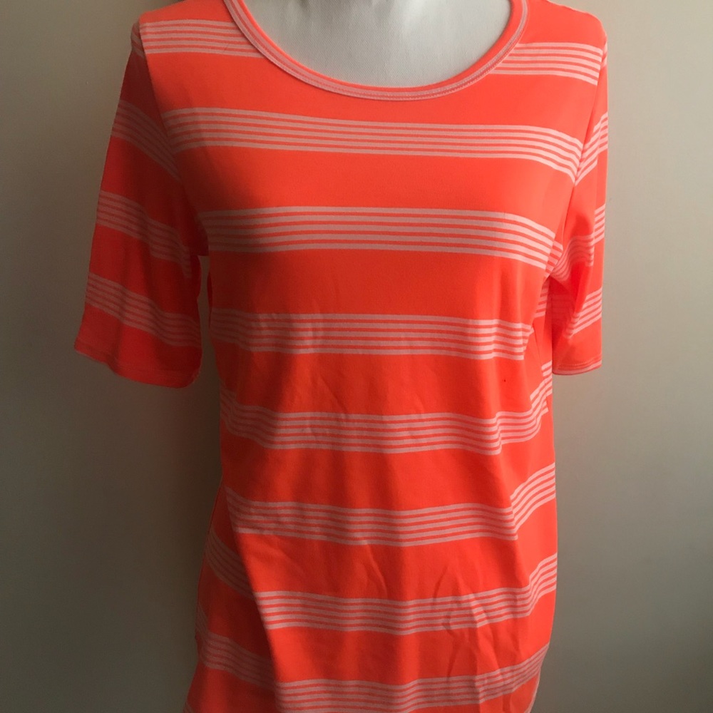 Large Lularoe neon orange Gigi